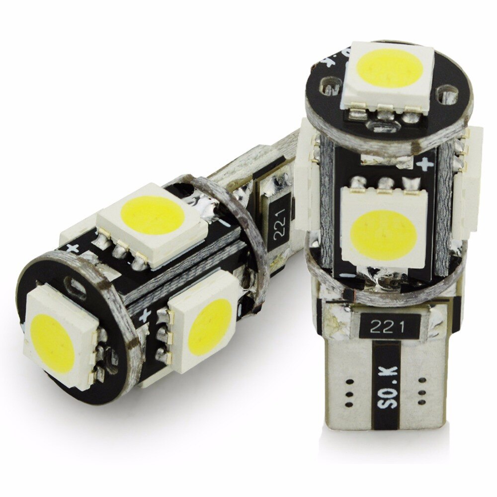 Safego-Canbus T10 W5W 100 194 LED ڵ , 5 SMD..